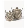 Westwing Collection Set di 2 cesti con coperchio Mija