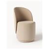 Westwing Collection Sedia imbottita in velluto Zeyno
