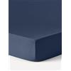 Westwing Collection Lenzuolo con angoli topper in raso di cotone Comfort