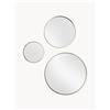 Westwing Collection Set di 3 specchi da parete rotondi Lacie