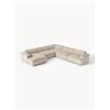 Westwing Collection Divano angolare XL in velluto a coste Melva - Beige