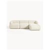 Westwing Collection Divano angolare componibile 3 posti in teddy Sofia