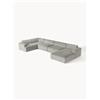 Westwing Collection Divano XL in velluto a coste Melva - Grigio