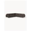 Westwing Collection Divano angolare XL in pelle riciclata Hunter