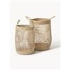 Westwing Collection Set di 2 cestini in fibra naturale Ian
