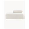 Westwing Collection Modulo chaise loungue in bouclé Lennon - Bianco