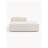 Westwing Collection Modulo chaise loungue in bouclé Lennon - Bianco