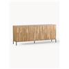 WOOOD Credenza con frontale in legno di frassino scanalato Avourio -