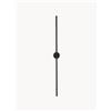 Nova Luce Applique a LED Aden, varie misure - Nero