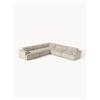 Westwing Collection Divano angolare XL in velluto a coste Melva - Beige