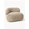 Westwing Collection Poltrona lounge in teddy-bouclé Alba