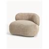 Westwing Collection Poltrona lounge in teddy-bouclé Alba