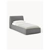 Westwing Collection Letto singolo con contenitore Cloud - Grigio