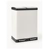 Westwing Collection Pattumiera con funzione a pedale Rafa, 2 x 30 L - Bianco