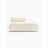Westwing Collection Chaise longue componibile in tessuto bouclé Sofia