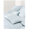 Westwing Collection Copripiumino in raso di cotone Comfort - Blu chiaro