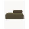 Westwing Collection Modulo chaise loungue in bouclé Lennon - Verde