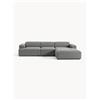 Westwing Collection Divano angolare 4 posti Melva - Grigio