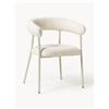 Westwing Collection Sedie imbottite in bouclé Thiago 2 pz
