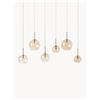 Westwing Collection Lampada a sospensione grande con sfere in vetro Raquel