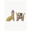 Bloomingville Set di 2 portacandele fatti a mano Mamie