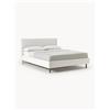 Westwing Collection Letto imbottito con piedini in legno Giulia