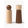 Westwing Collection Set saliera e pepiera in legno di frassino Anis 2 pz