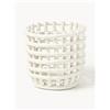 Ferm Living Cestino fatto a mano in ceramica Nalan, alt. 15 cm