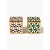Jonathan Adler Set saliera e pepiera in porcellana con oro Versailles 2 pz