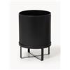 Ferm Living Portavaso con superficie millerighe Bau, alt. 38 cm
