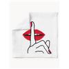 Jonathan Adler Set di 4 tovaglioli in lino Lips