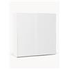 Westwing Collection Armadio componibile ad ante battenti Leon, larg. 200 cm, diverse varianti - Bianco