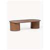 Westwing Collection Tavolino da salotto ovale in legno di quercia Didi