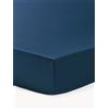 Westwing Collection Lenzuolo con angoli topper in raso di cotone Premium -