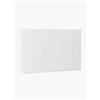 Westwing Collection Armadio componibile ad ante girevoli Leon, larg. 300 cm, diverse varianti - Bianco