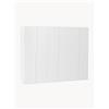 Westwing Collection Armadio componibile ad ante girevoli Leon, larg. 300 cm, diverse varianti - Bianco