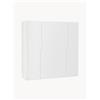 Westwing Collection Armadio componibile con ante battenti Leon, larg. 200 cm, in diverse varianti - Bianco