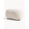 Westwing Collection Pouf in teddy-bouclé Alba