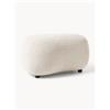Westwing Collection Pouf in teddy-bouclé Alba