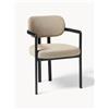 Westwing Collection Sedia con braccioli in bouclé Adrien
