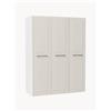 Westwing Collection Armadio con boiserie componibile con ante battenti Charlotte, larg. 150 cm, varie misure - Beige