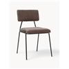 Westwing Collection Sedie imbottite in velluto a coste Mats 2 pz