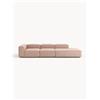 Westwing Collection Chaise longue XL componibile in misto lino Lennon