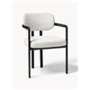 Westwing Collection Sedia con braccioli in bouclé Adrien