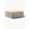 Westwing Collection Sgabello per divano Lennon con vano portaoggetti - Marrone