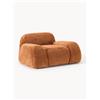 Westwing Collection Poltrona lounge in teddy-bouclé Wolke