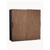 Westwing Collection Armadio componibile ad ante scorrevoli Simone, larg. 200 cm, diverse varianti - Marrone
