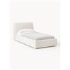 Westwing Collection Letto singolo in bouclé Cloud - Bianco