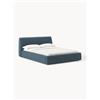 Westwing Collection Letto imbottito in bouclé con contenitore Cloud - Blu