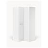 Westwing Collection Armadio angolare componibile Charlotte, Larg. 115 cm - Bianco